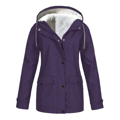 IRIS – Stijlvolle halflange fleece gevoerde regenjas voor ultiem comfort