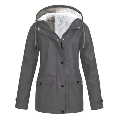 IRIS – Stijlvolle halflange fleece gevoerde regenjas voor ultiem comfort