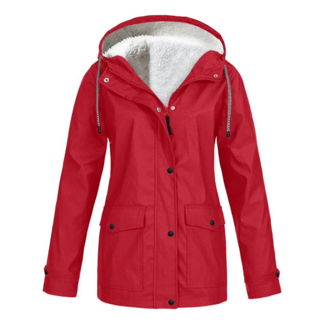 IRIS – Stijlvolle halflange fleece gevoerde regenjas voor ultiem comfort