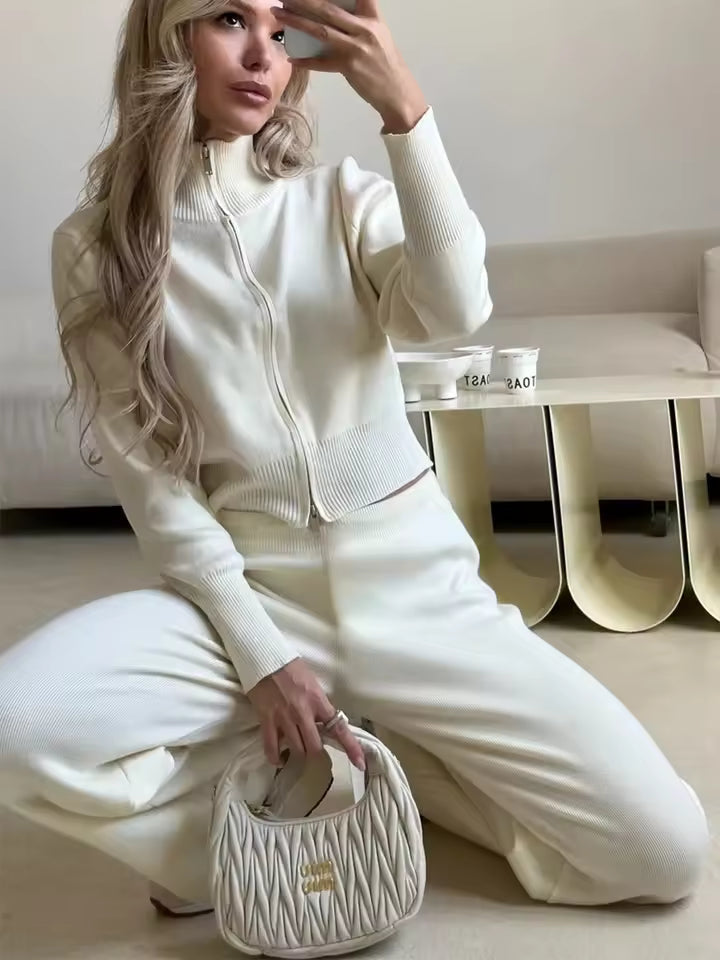 Loungewear - Dames - Ritsvest en Broek - 2-delige - Dames