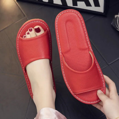 Unisex - Leren Slippers - Comfortabel Leer - Duurzame Sandalen - Luxe Comfort Slippers
