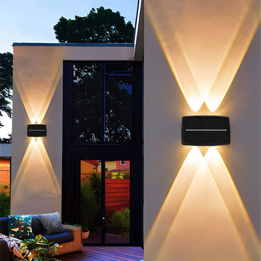 SUNLITE - Waterdichte LED buitenwandlamp op zonne-energie