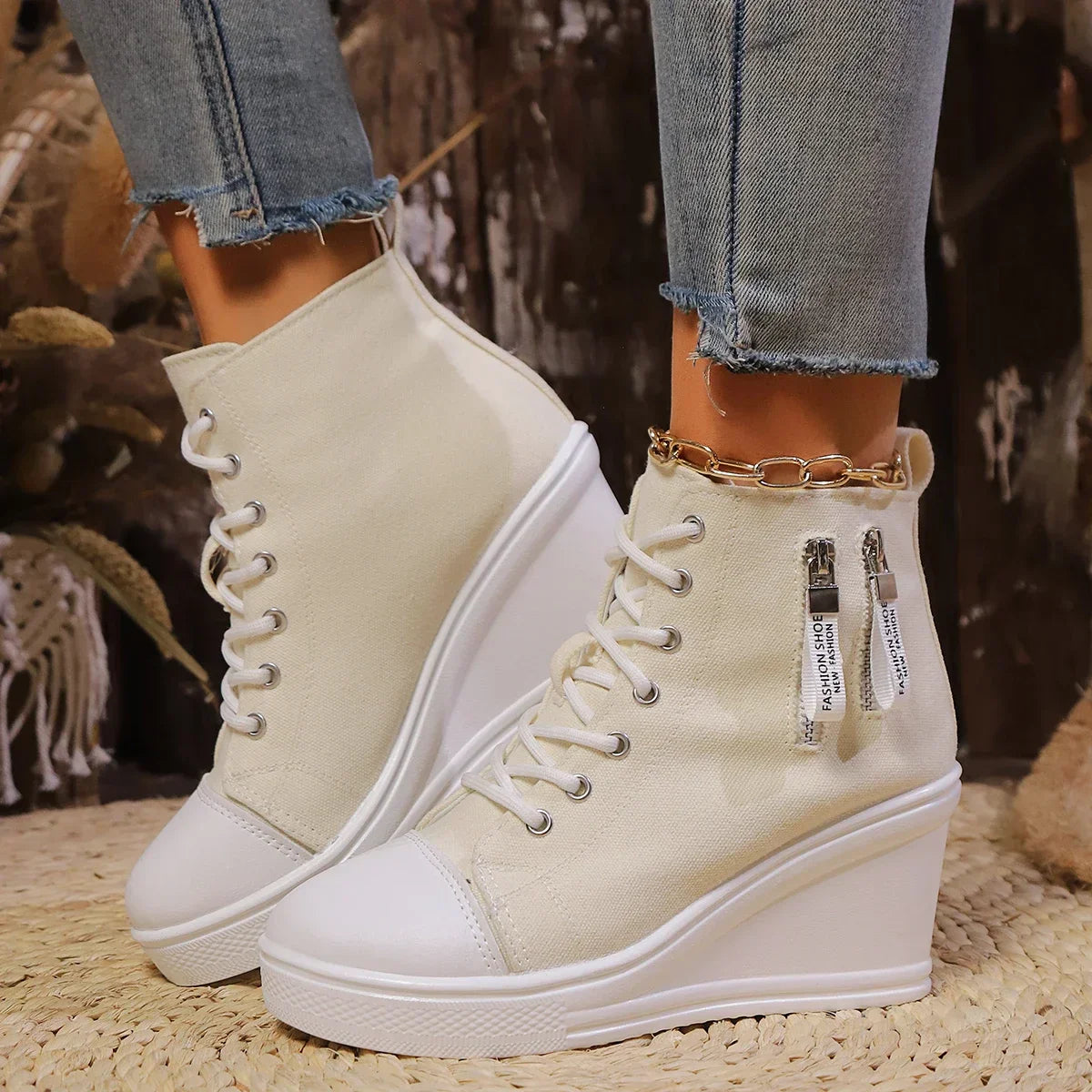 Damesschoenen Sleehak - Vrouwen - Platform - Casual - Nova