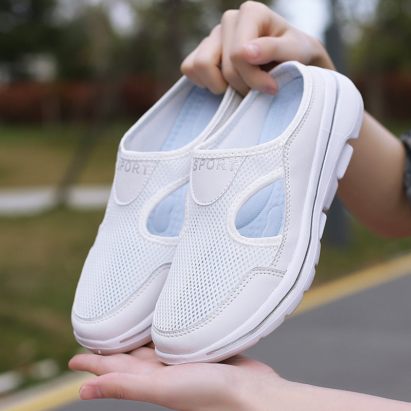 Dames - Orthopedische Slip-On Slippers - Ademend Mesh Geheugenschuim - Comfortabele Slippers - Voetgezondheid Slippers