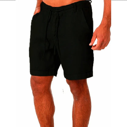 Heren - Casual Linnen Shorts - Ademend Materiaal - Zomer Kleding - Comfortabele Stijl