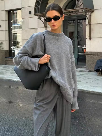 Trui - Dames - Oversized Pasvorm Lange Mouwen Ronde Hals - Oversized Trui Dames - Nova