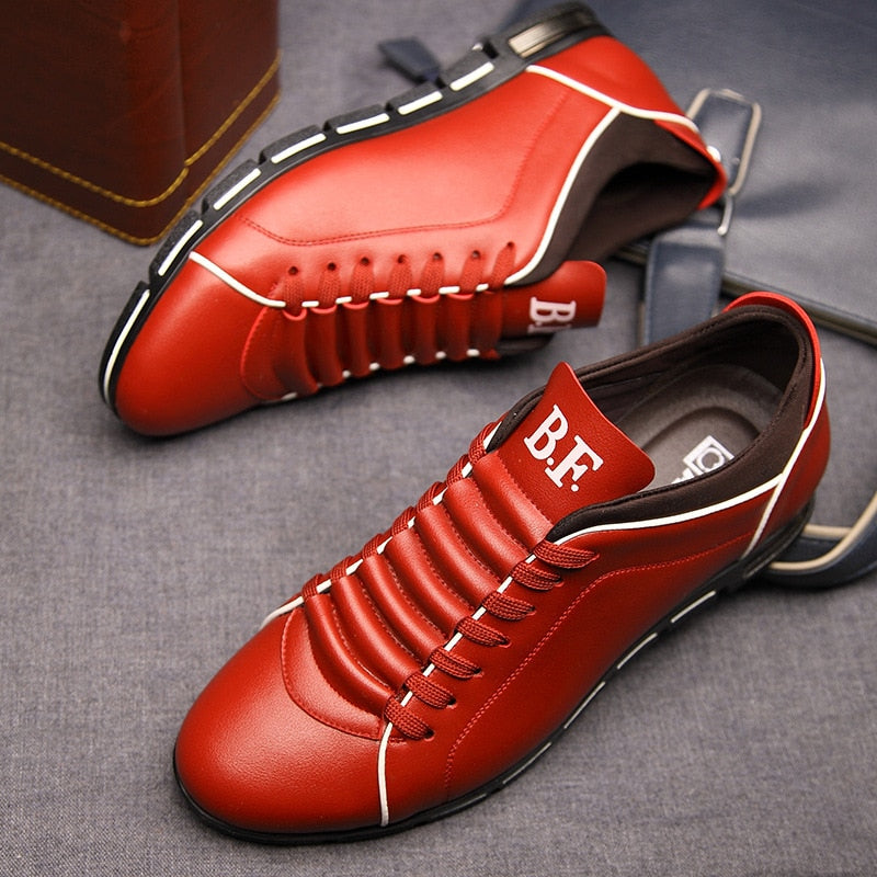 Sneakers - Heren - Leer - Bruine Casuals - Comfort Model