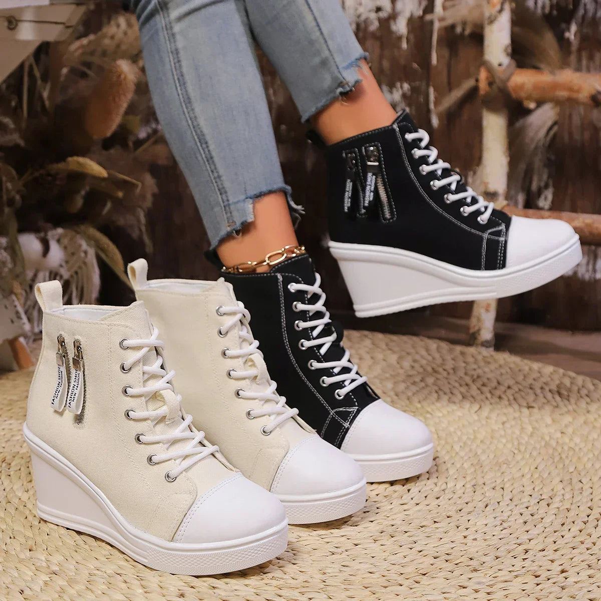 Damesschoenen Sleehak - Vrouwen - Platform - Casual - Nova