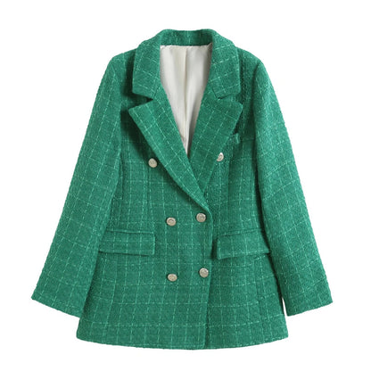Blazer - Dames - Gestructureerde Stof - Stijlvolle Buitenwear - THAÏNA