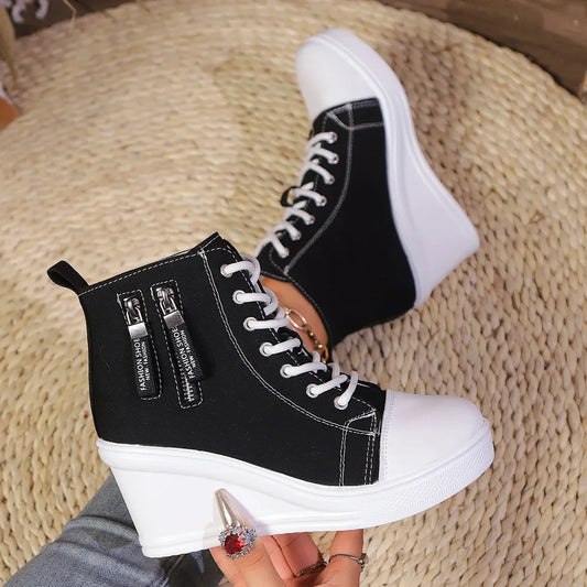 Damesschoenen Sleehak - Vrouwen - Platform - Casual - Nova