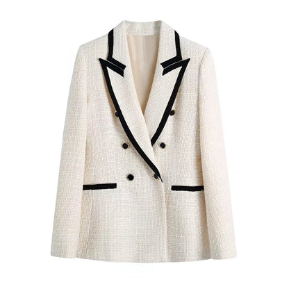 Blazer - Dames - Gestructureerde Stof - Stijlvolle Buitenwear - THAÏNA