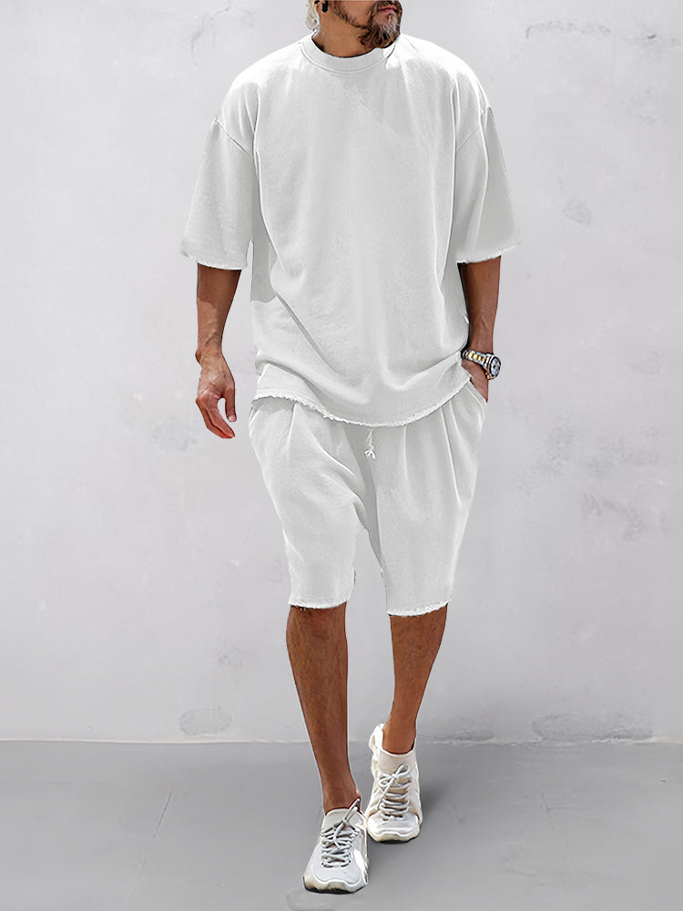 Heren - Casual Loose Fit Sportset - Ademend Materiaal - Zomer Activewear - COMFORTSET
