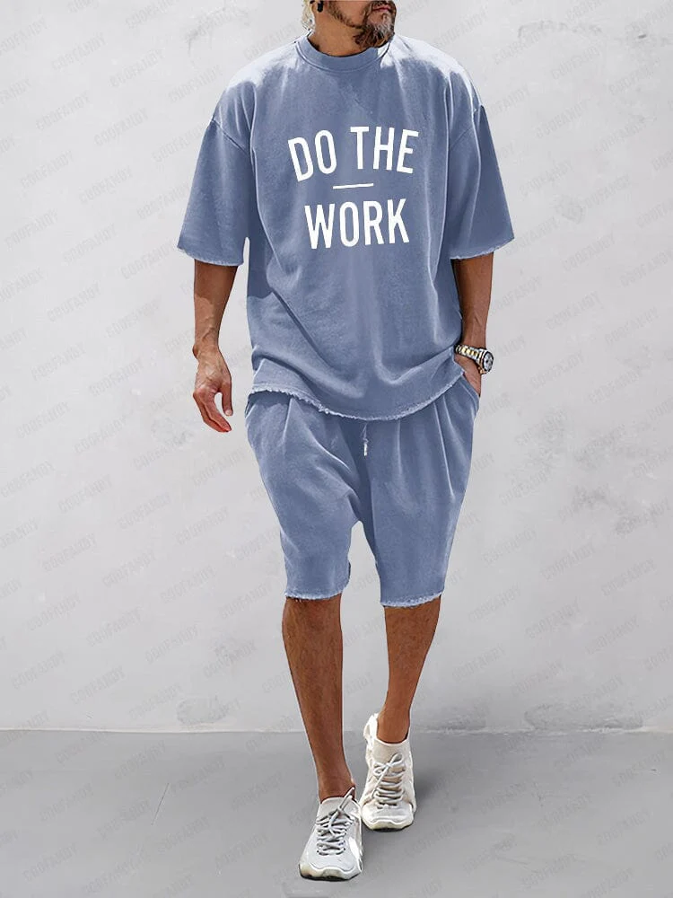 Heren - Casual Loose Fit Sportset - Ademend Materiaal - Zomer Activewear - COMFORTSET
