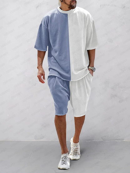 Heren - Casual Loose Fit Sportset - Ademend Materiaal - Zomer Activewear - COMFORTSET