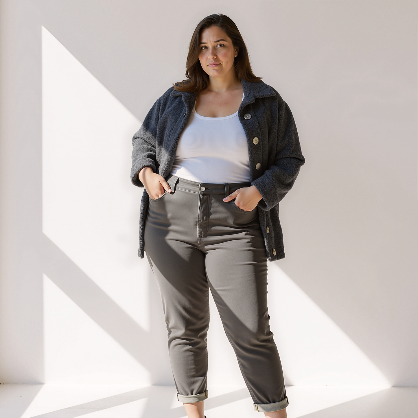 Teddy Jas - Dames - Knopen En Zakken - Herfstjas - Cosywear