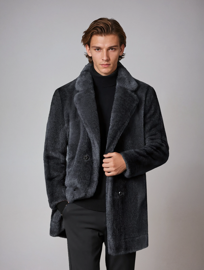 Winterjas - Heren - Bont En Knoopsluiting - Luxe Jassen - ARON