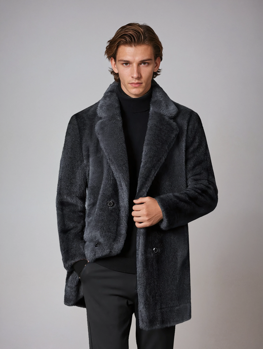 Winterjas - Heren - Bont En Knoopsluiting - Luxe Jassen - ARON