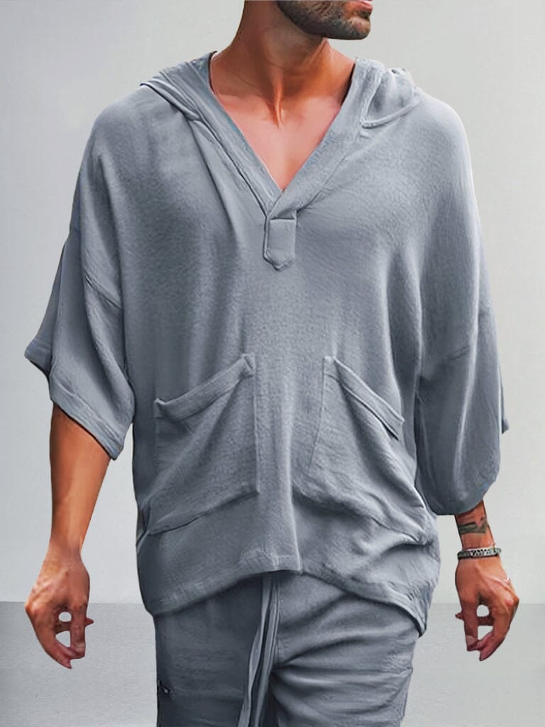 Heren - Casual Linnen Set - Ademend Material - Zomer Loungekleding - ARMIN SET