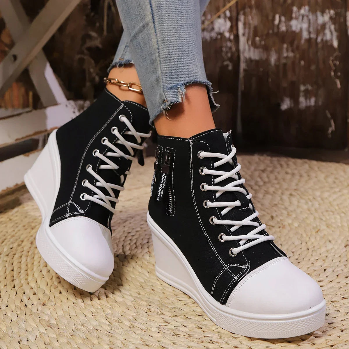 Damesschoenen Sleehak - Vrouwen - Platform - Casual - Nova