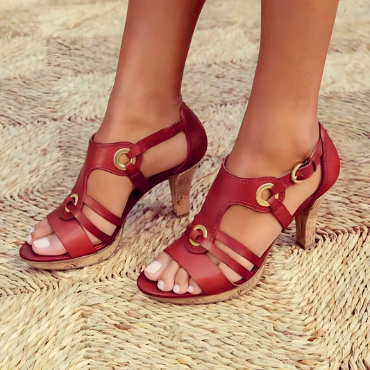 Stijlvolle Sandalen - Dames - Comfortabele Hak - Elegante Schoenen - IRIS DESIGN