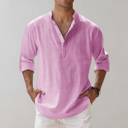 Sander | Oversized Linnen Overhemd voor Mannen met Relaxte Pasvorm 7