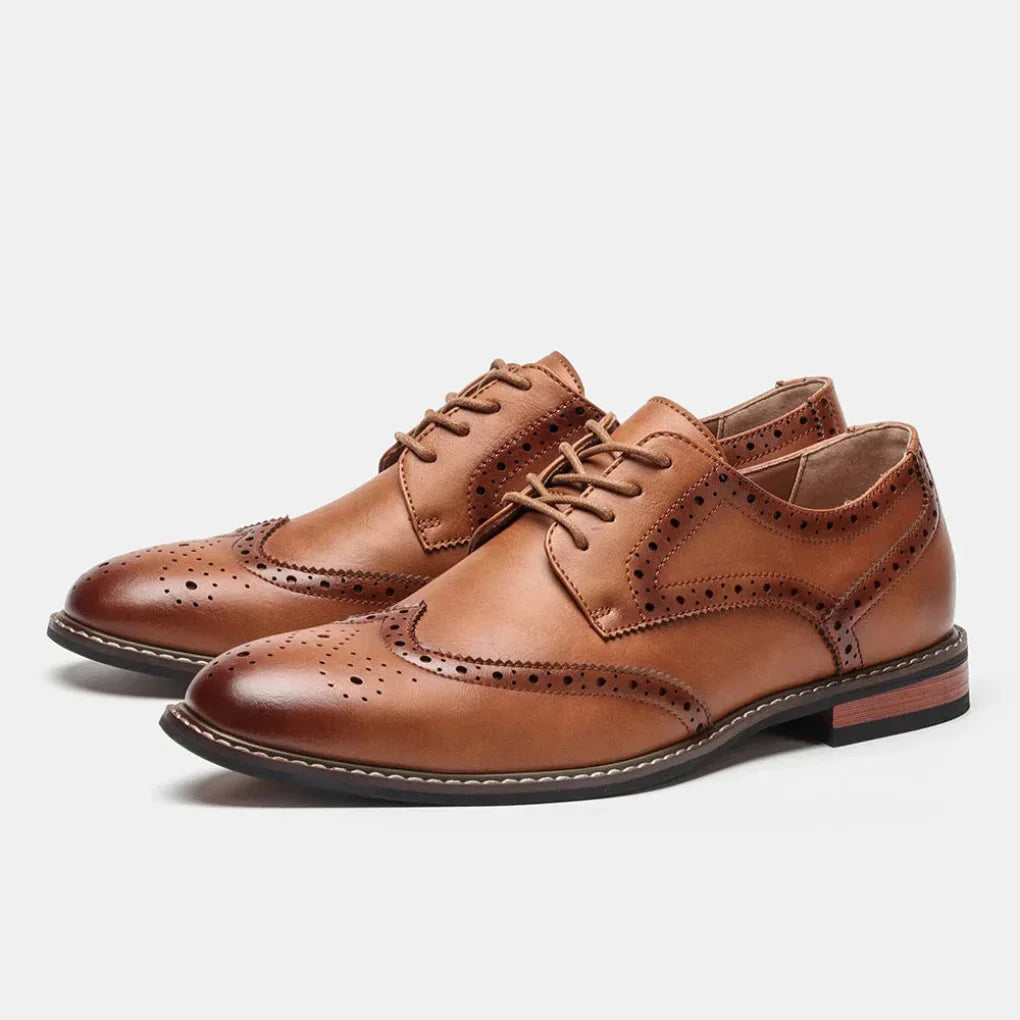 Veterschoenen - Heren - Leren - Wingtip Brogue Oxford - Aurelio
