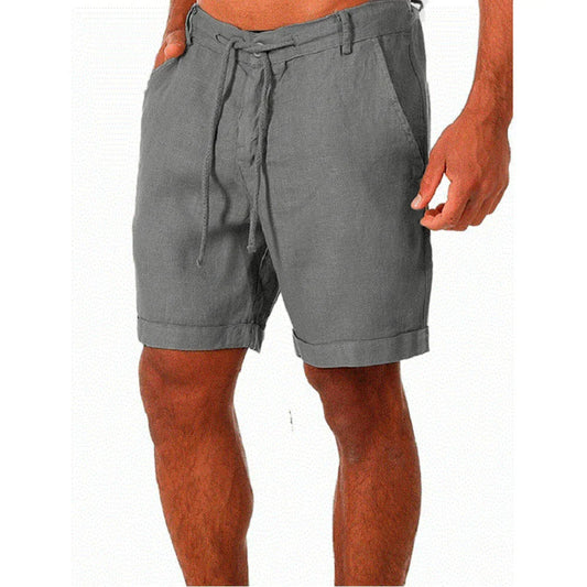 Heren - Casual Linnen Shorts - Ademend Materiaal - Zomer Kleding - Comfortabele Stijl