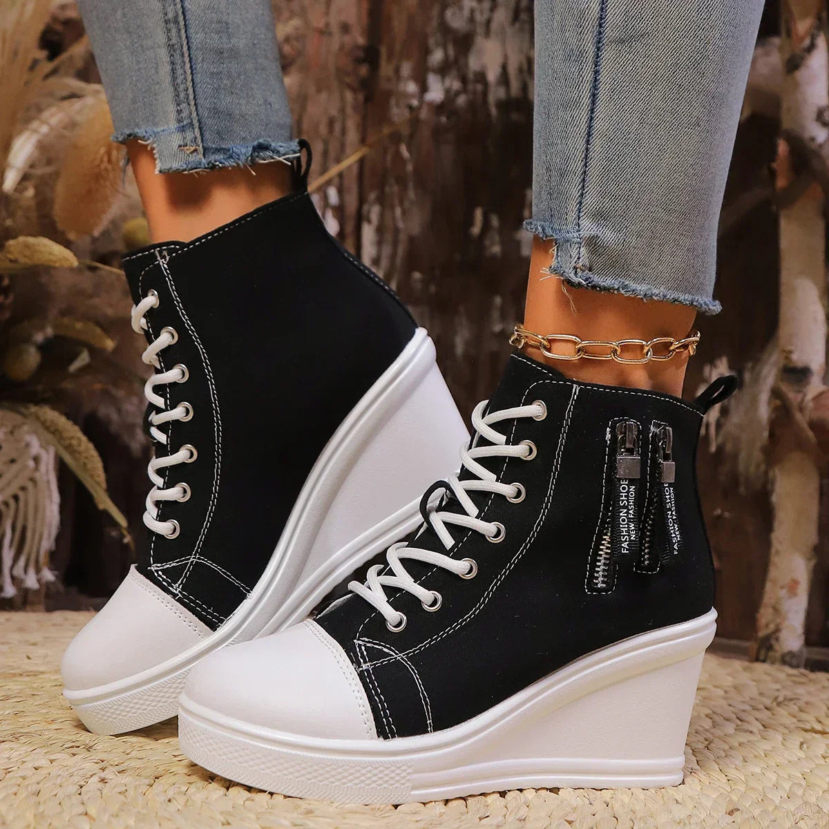 Damesschoenen Sleehak - Vrouwen - Platform - Casual - Nova