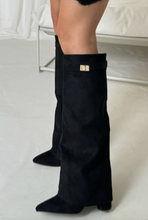 Kniehoge Laarzen - Dames - Suede - Brede Pasvorm - Elara