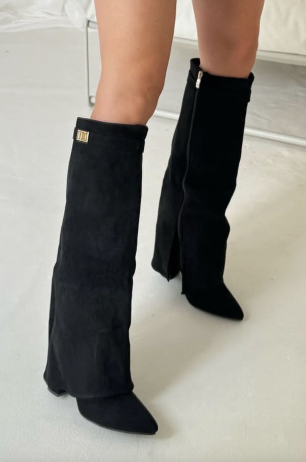Kniehoge Laarzen - Dames - Suede - Brede Pasvorm - Elara