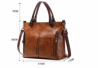 Schoudertas - Vrouwen - Leren - Vintage Leder Schoudertas - Nova