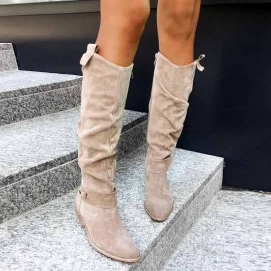 Laarzen - Vrouwen - Suede - Laarzen Dames - Stijlvolle Laarzen
