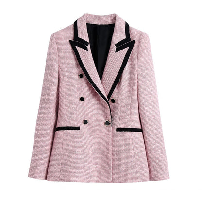 Blazer - Dames - Gestructureerde Stof - Stijlvolle Buitenwear - THAÏNA
