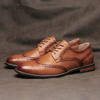 Veterschoenen - Heren - Leren - Wingtip Brogue Oxford - Aurelio