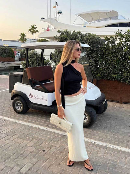 Handtas - Dames - Geweven Ontwerp Met Gouden Sluiting - Luxe Dames Handtas - Aurora