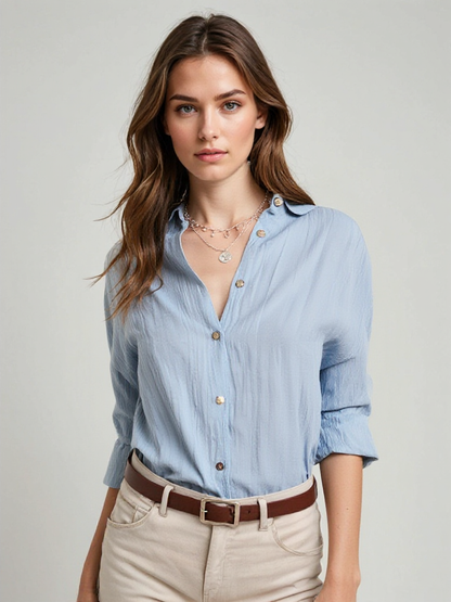Sophie | Casual Knopshirt voor Dames met Losse Pasvorm 0