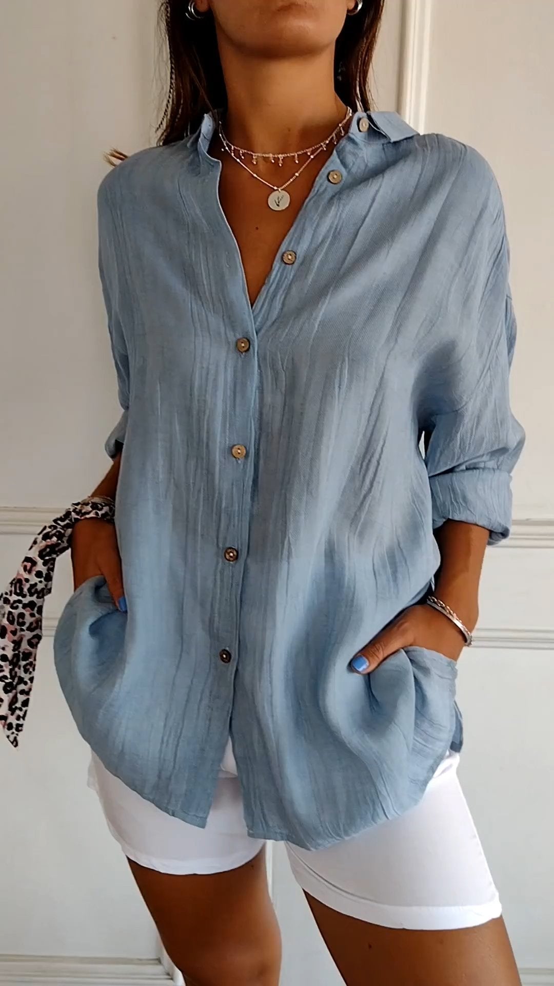Sophie | Casual Knopshirt voor Dames met Losse Pasvorm 1