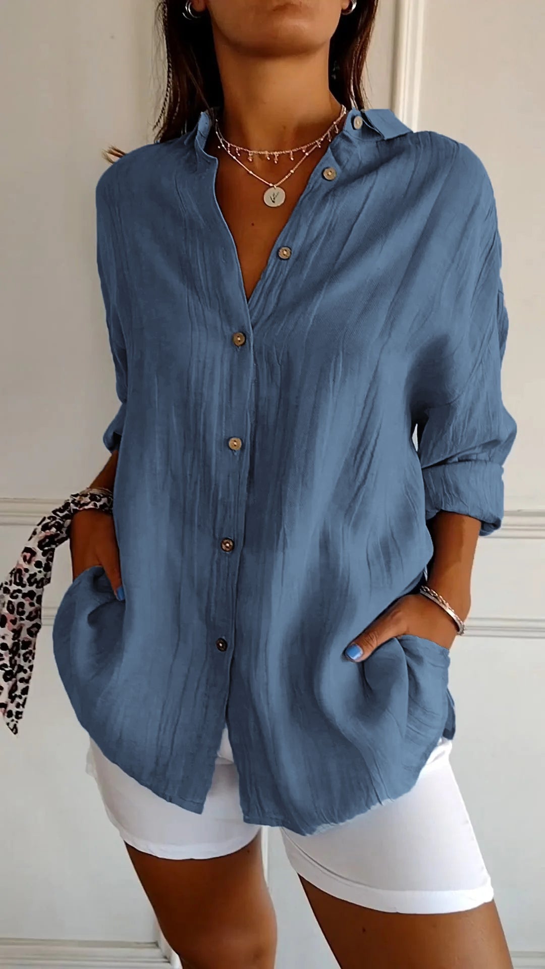Sophie | Casual Knopshirt voor Dames met Losse Pasvorm 6