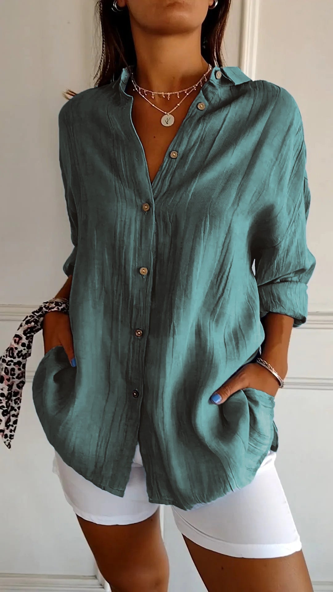 Sophie | Casual Knopshirt voor Dames met Losse Pasvorm 7