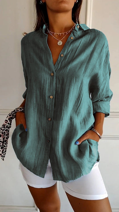 Sophie | Casual Knopshirt voor Dames met Losse Pasvorm 7