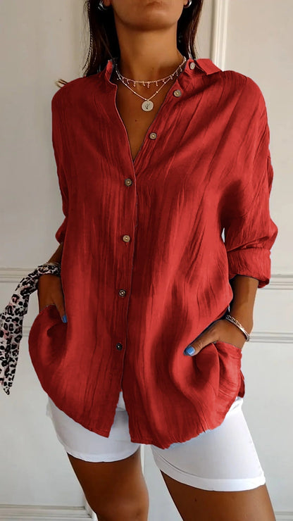 Sophie | Casual Knopshirt voor Dames met Losse Pasvorm 8