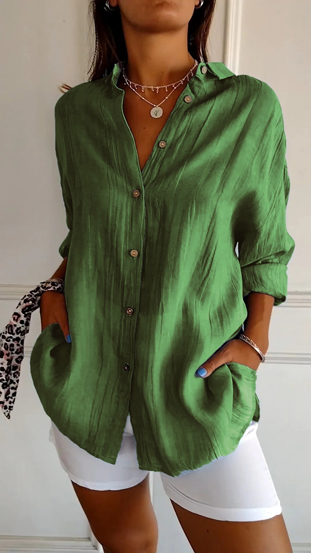 Sophie | Casual Knopshirt voor Dames met Losse Pasvorm 9