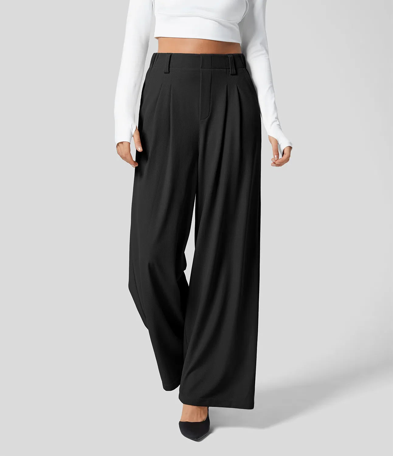 Sophie | Chique High-Waisted Broek met Wijde Pijpen voor Dames 10