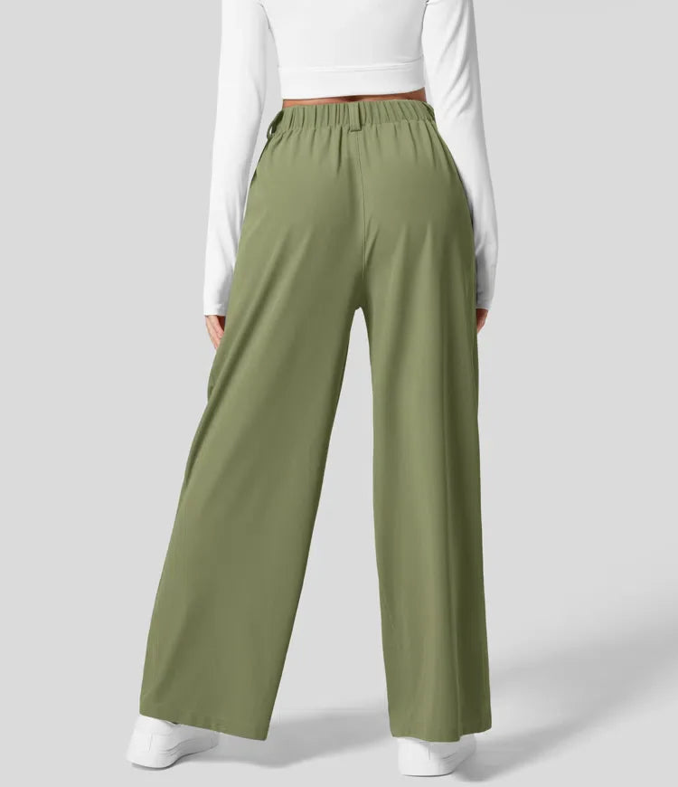 Sophie | Chique High-Waisted Broek met Wijde Pijpen voor Dames 2
