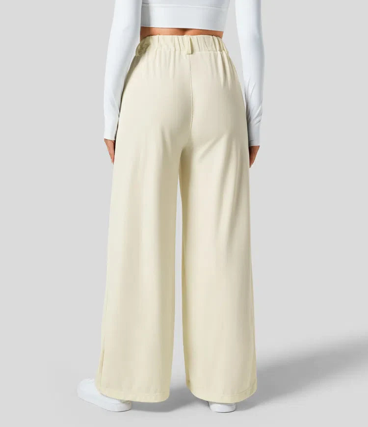 Sophie | Chique High-Waisted Broek met Wijde Pijpen voor Dames 4