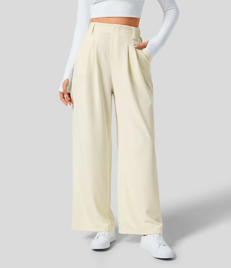 Sophie | Chique High-Waisted Broek met Wijde Pijpen voor Dames 5