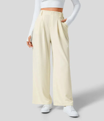 Sophie | Chique High-Waisted Broek met Wijde Pijpen voor Dames 5