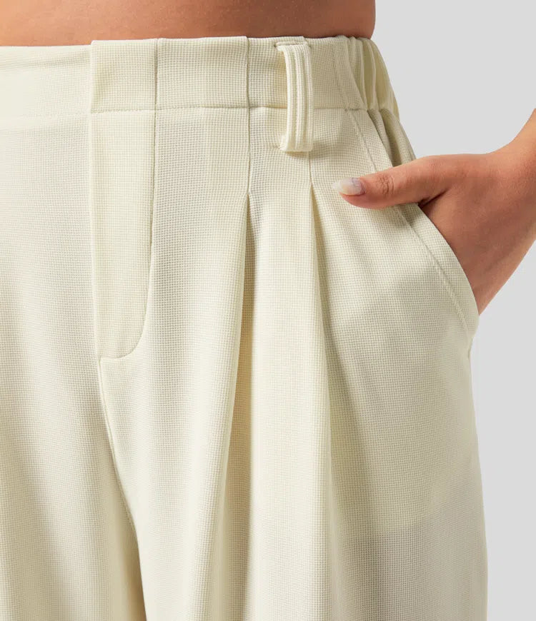 Sophie | Chique High-Waisted Broek met Wijde Pijpen voor Dames 6