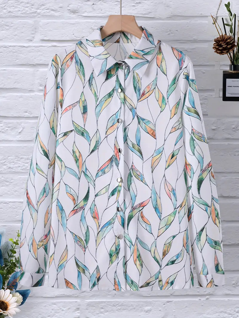 Sophie | Elegante Dames Blouse met Uniek Patroon voor Frisse Dagen 4
