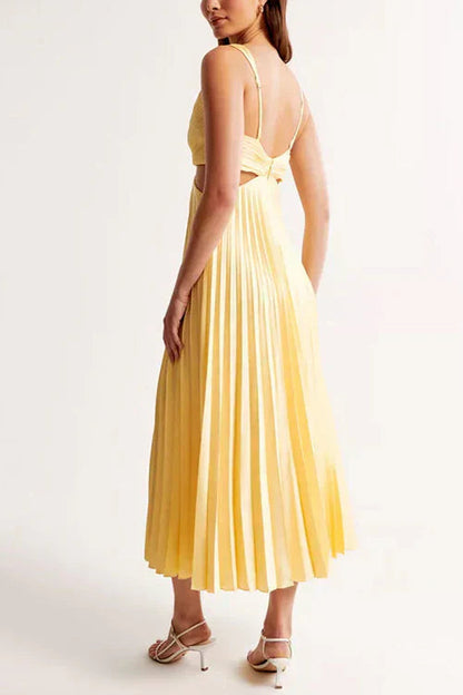 Sophie | Elegante Midi Jurk met Geplooide Rok voor Dames 1